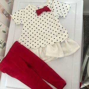 Maggie & Zoe 3-6 months girls matching set